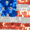 Vintage Small Heart-Shaped American Flag Beaded and Sequins Applique - Detail | Mood Fabrics