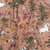Mood Exclusive Blush Wildwood Enchantments Viscose Twill | Mood Fabrics