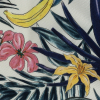 Mood Exclusive Navy Fruitful Circumstances Stretch Cotton Twill - Detail | Mood Fabrics