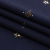 Mood Exclusive Navy Dainty Details Stretch Cotton Poplin - Folded | Mood Fabrics
