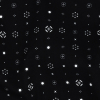 Mood Exclusive Black Celestial Shapes Stretch Cotton Poplin - Detail | Mood Fabrics