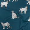 Mood Exclusive Blue Leopards of Languor Cotton Poplin | Mood Fabrics