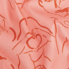 Mood Exclusive Pink Language of Love Stretch Brushed Cotton Twill - Detail | Mood Fabrics