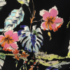 Mood Exclusive Black Hibiscus Haven Cotton Voile - Detail | Mood Fabrics