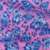 Mood Exclusive Pink Parisian Perennials Cotton Voile - Detail | Mood Fabrics