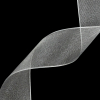 Italian White Organza Ribbon - 1 - Detail | Mood Fabrics