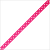 3/8 Shocking Pink Polka Dot Grosgrain Ribbon | Mood Fabrics