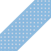 Blue Polka Dot Grosgrain Ribbon - Detail | Mood Fabrics