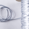 1mm Silver Rattail Cord - Detail | Mood Fabrics