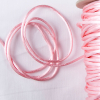 1mm Light Pink Rattail Cord - Detail | Mood Fabrics