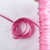 1mm Shocking Pink Rattail Cord - Detail | Mood Fabrics