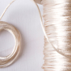 1mm Light Beige Rattail Cord - Detail | Mood Fabrics