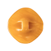 Golden Orange Iridescent Tunnel-Shank Back Button with Needle Channel - 44L/28mm - Detail | Mood Fabrics