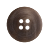 Caramel and Warm Gray Swirl 4-Hole Plastic Button with Pronounced Rim - 44L/28mm - Detail | Mood Fabrics