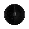 Italian Black Faceted Geometric Convex Shank Back Button - 44L/28mm - Detail | Mood Fabrics