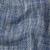 Royal Blue and White Heathered Cotton Tweed - Detail | Mood Fabrics