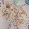 Lilac Floral Printed Linen Woven - Detail | Mood Fabrics