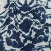 Denim Shibori Tie Dye Printed Lightweight Linen Woven | Mood Fabrics