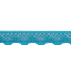 Sky Blue Scalloped Edge Lace Geometric Trimming - 0.5 - Detail | Mood Fabrics