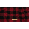 Red and Black Buffalo Check Chunky Wool Knit - Full | Mood Fabrics