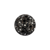 Italian Onyx and Gunmetal Rhinestone Shank Back Button - 28L/18mm | Mood Fabrics