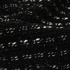 Alexander Wang Italian Black and White Striped Metallic Wool Tweed - Detail | Mood Fabrics