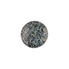 Black Rainbow Glitter Translucent Shank Back Button - 24L/15mm | Mood Fabrics