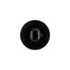 Black Rainbow Glitter Translucent Shank Back Button - 28L/18mm - Detail | Mood Fabrics
