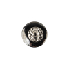 Vintage Swarovski Crystal Aluminum Foiled Dome-Shaped Shank Back Button - 22L/14mm - Detail | Mood Fabrics
