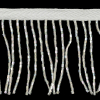 Vintage Crystal Iris and White Chop Beaded Chainette Fringe - 2" - Detail | Mood Fabrics
