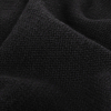 Black Basketwoven Chunky Cotton Coating - Detail | Mood Fabrics