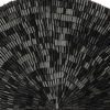 Vintage Black Bugle Beaded Domed Fan Applique - 3.5 x 6.875 - Detail | Mood Fabrics