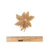 Vintage Light and Natural Wood Beaded Leaf Bouquet Applique - 3 x 3.25 - Full | Mood Fabrics