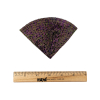 Vintage Purple Iris Beaded Fan Applique - 3.5 x 5 - Full | Mood Fabrics