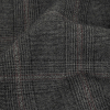 Italian Gray Glen Plaid Wool and Cashmere Suiting - Detail | Mood Fabrics