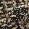 Maple Sugar, Almond Milk and Black Loosely Knit Wool Boucle - Detail | Mood Fabrics
