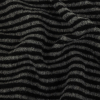 Black and Gray Bengal Stripes Fuzzy Wool Knit | Mood Fabrics