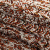 Caramel and White Boucled Chunky Sweater Knit - Folded | Mood Fabrics