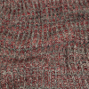 Red, Peat and White Chunky Wool Knit | Mood Fabrics