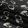Black and White Abstract Hand Cuffs Cotton Voile - Folded | Mood Fabrics