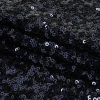 Neon Navy Clustered Baby Sequins on Stretch Mesh - Folded | Mood Fabrics