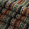 Italian Pumpkin, Olive and Turquoise Chunky Wool Sweater Knit - Folded | Mood Fabrics