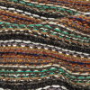 Italian Pumpkin, Olive and Turquoise Chunky Wool Sweater Knit - Detail | Mood Fabrics