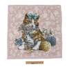 French Rose Posed with a Bow Cotton Blend Oversized Square Patch - 18.875 - Full | Mood Fabrics