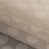 Famous Australian Designer Pearl Polyester Chiffon with Burnout Polka Dots - Folded | Mood Fabrics