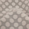 Famous Australian Designer Pearl Polyester Chiffon with Burnout Polka Dots - Detail | Mood Fabrics