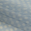 Famous Australian Designer Baby Blue Polka Dotted Silk Chiffon - Folded | Mood Fabrics