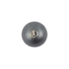 Italian Hematite Iridescent Ball Shank Back Button - 22L/14mm - Detail | Mood Fabrics