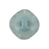 Powder Blue Iridescent Rounded Square Self Back Plastic Button - 40L/25.5mm - Detail | Mood Fabrics