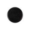 Black Patent Leather and Silk Sew On Button - 36L/23mm | Mood Fabrics
